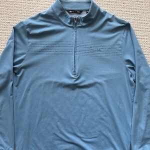 Travis Mathew Light Blue Zip Pullover